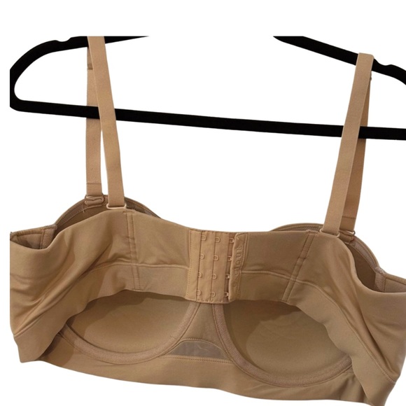Cacique Comfort Bliss Lightly Lined Multi-Way Strapless Bra Cafe Women's 42C - Picture 4 of 5